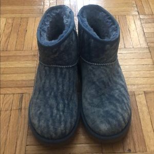 UGG denim studded boots